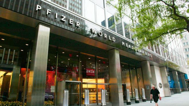 Pfizer World Headquarters. Reuters.