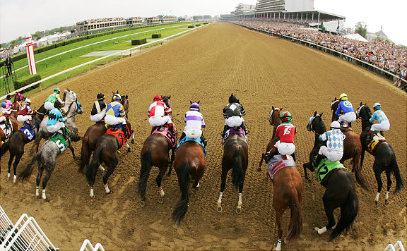 Horses leave the starting gate for the start of the 133rd Kentucky Derby at Churchill Downs in Louisville, Ky., Saturday, May 5, 2007. (AP Photo/Rob Carr)