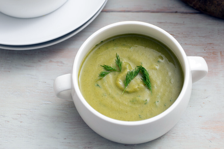 Fork Over Knives Cream of Broccoli Soup.