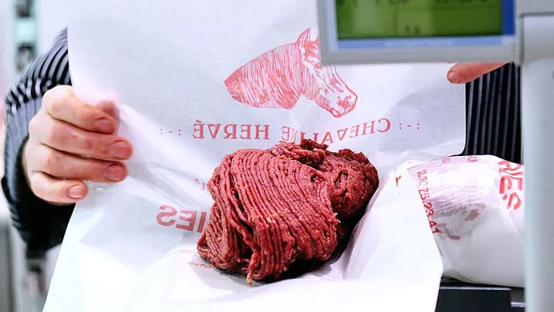 Ground horse meat. Source: TheTakeout.com.